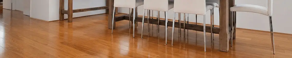 Professionally installed and refinished bamboo flooring in a residential home, showcasing smooth finish and natural wood tones in Oakland, CA
