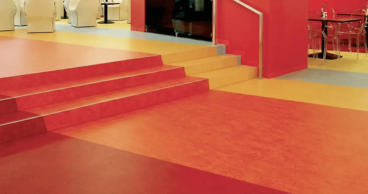 Snack bar with beautiful professionally installed linoleum flooring in Oakland, CA