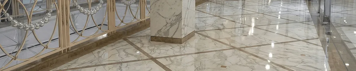 Beautiful marble floor professionally installed in Oakland, CA